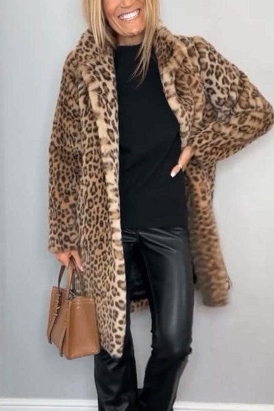 DAJANA | Kåpe med leopardmønster