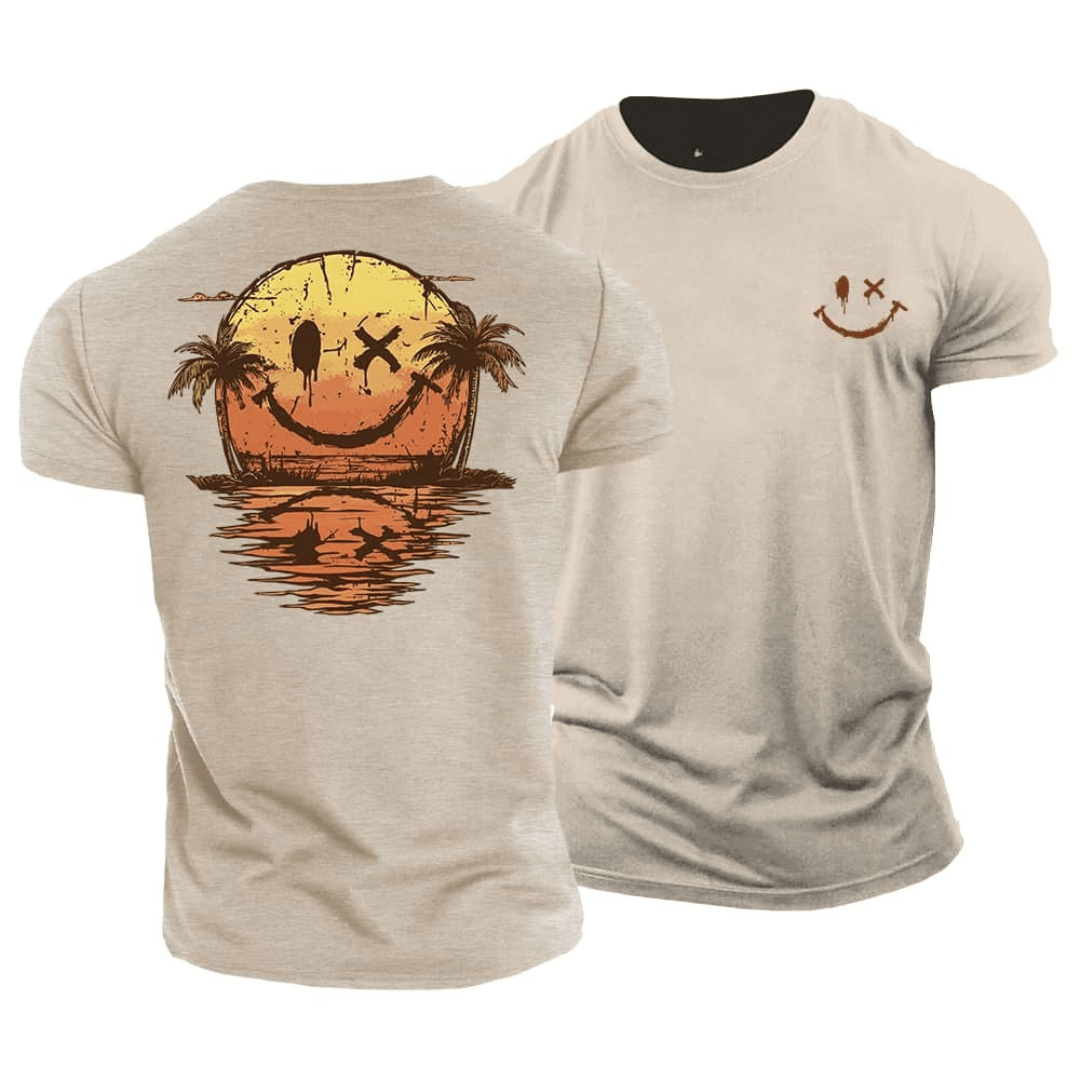 dilavora® - Sommerlig Smiley Hav T-skjorte