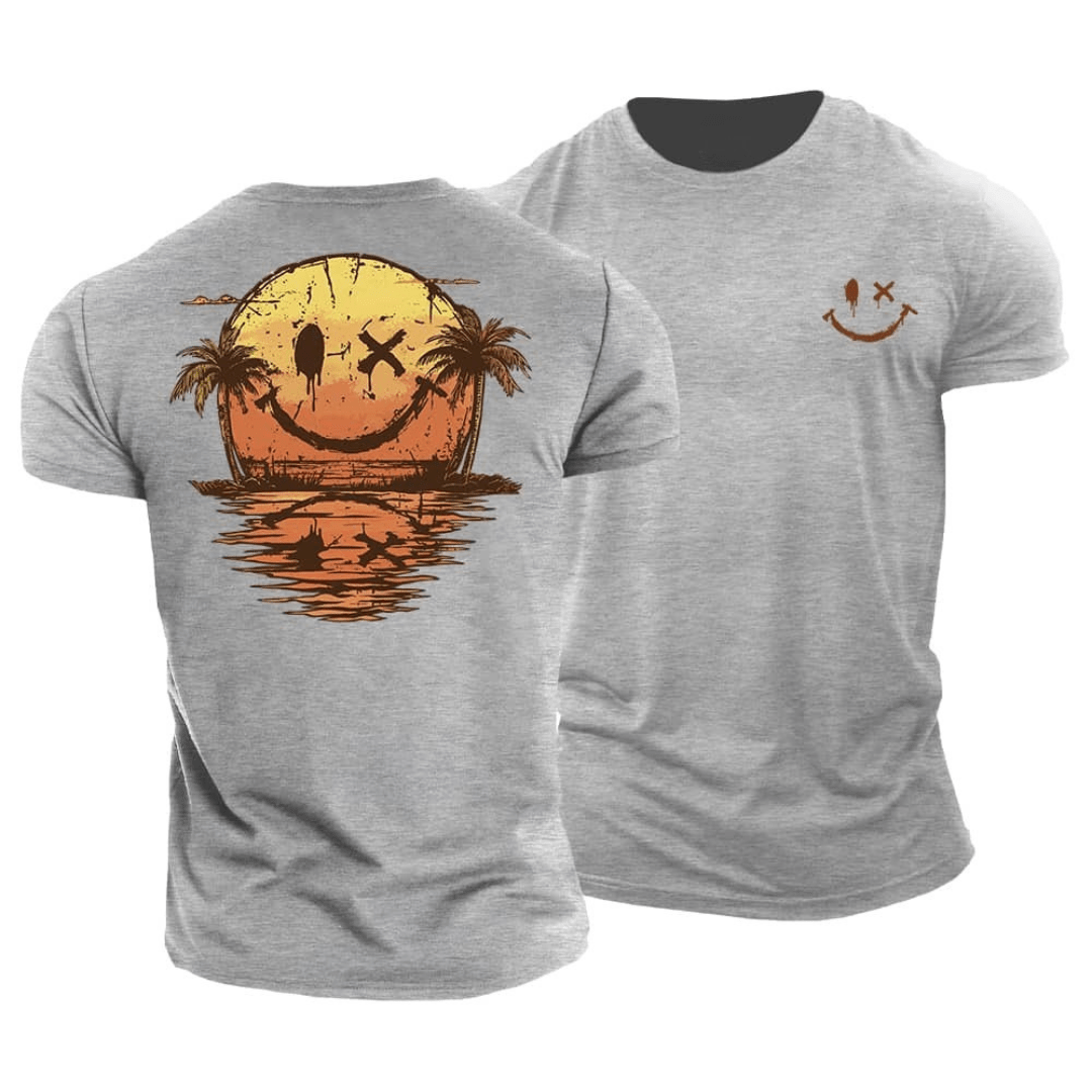 dilavora® - Sommerlig Smiley Hav T-skjorte