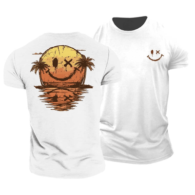 dilavora® - Sommerlig Smiley Hav T-skjorte